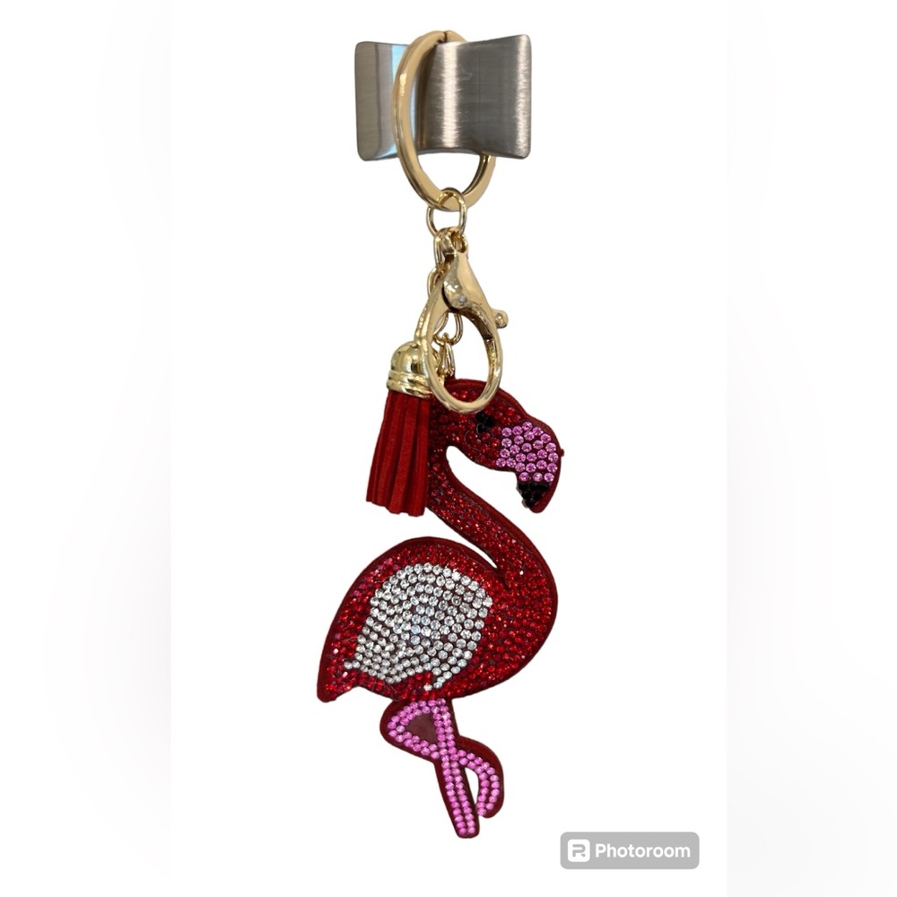 Flamingo Bling Keychain/Bag Charm